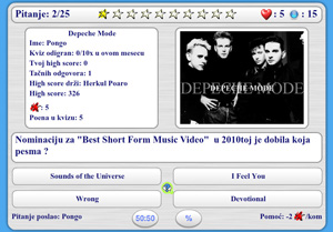 Slika kviza pod nazivom Depeche Mode