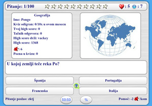 Slika kviza pod nazivom Geografija
