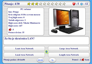 Slika kviza pod nazivom PC računar